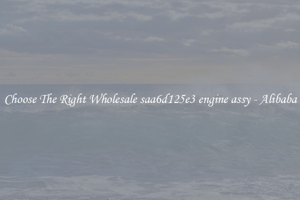Choose The Right Wholesale saa6d125e3 engine assy - Alibaba