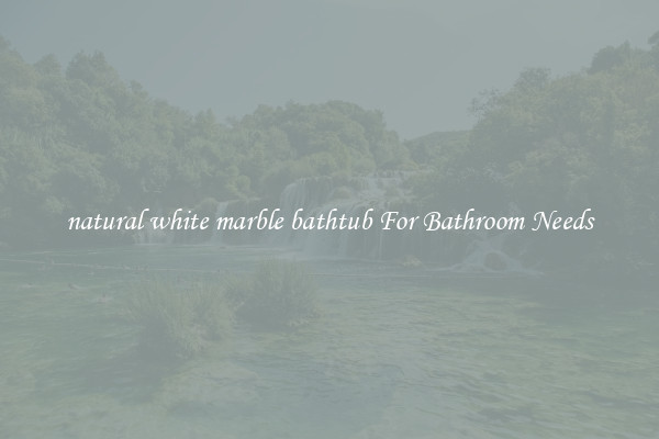 natural white marble bathtub For Bathroom Needs