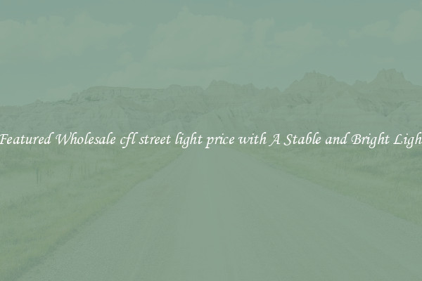Featured Wholesale cfl street light price with A Stable and Bright Light