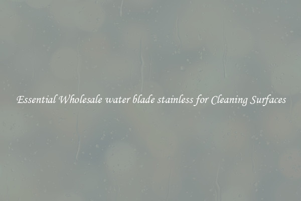Essential Wholesale water blade stainless for Cleaning Surfaces