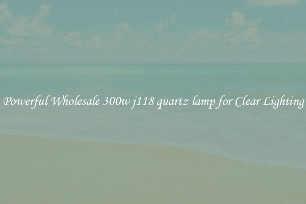 Powerful Wholesale 300w j118 quartz lamp for Clear Lighting