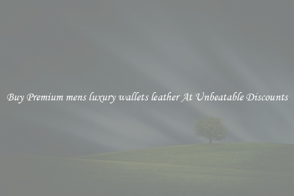 Buy Premium mens luxury wallets leather At Unbeatable Discounts