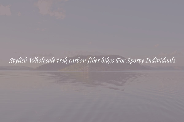 Stylish Wholesale trek carbon fiber bikes For Sporty Individuals