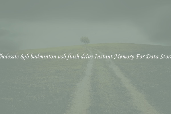 Wholesale 8gb badminton usb flash drive Instant Memory For Data Storage