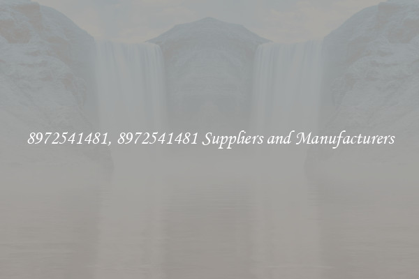 8972541481, 8972541481 Suppliers and Manufacturers